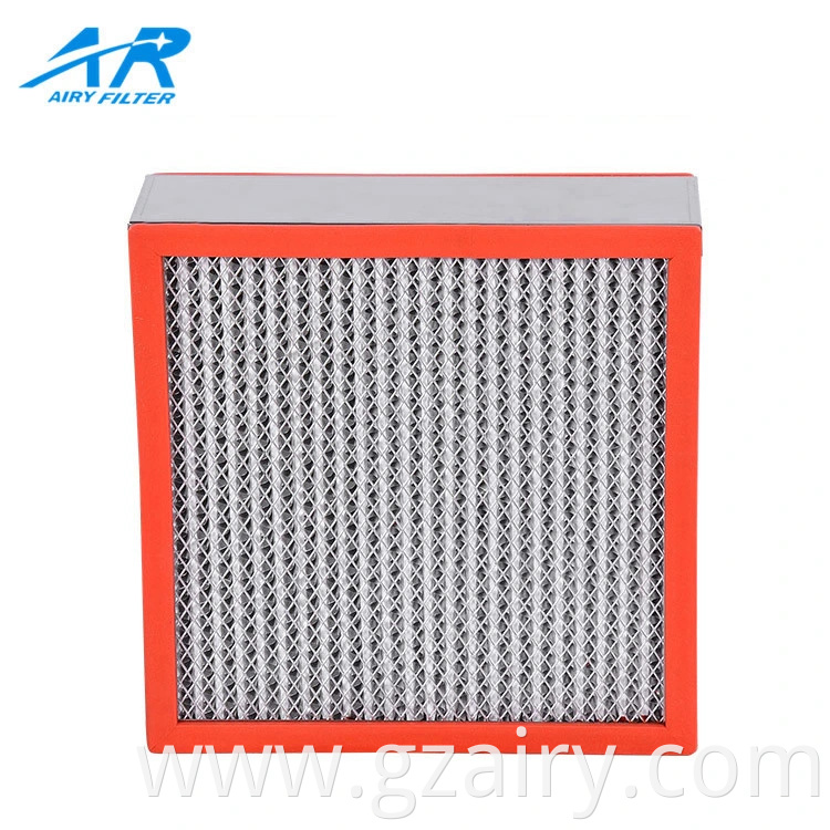 High Temperature Engine Parts Filter Media Construction H13 Water Filter